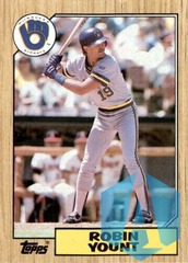 1987 Topps Baseball Robin Yount #773 Milwaukee Brewers